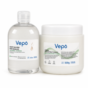 combo aceite de masajes 300ml y crema descontracturante 500g